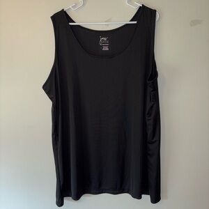 Just My Size Women's Active Black Tank Top, Size 4X